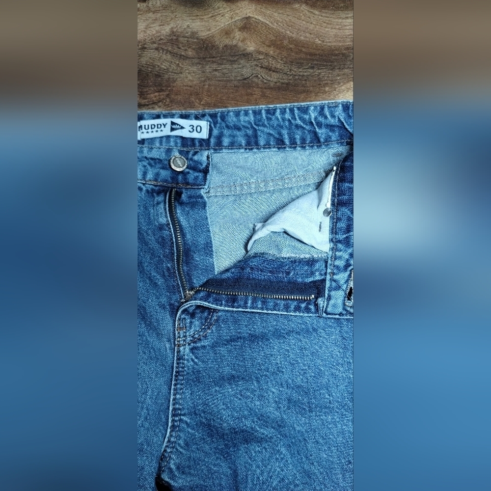 Muddy Women's Flare Jeans in Deep Blue - Picture 10 of 12